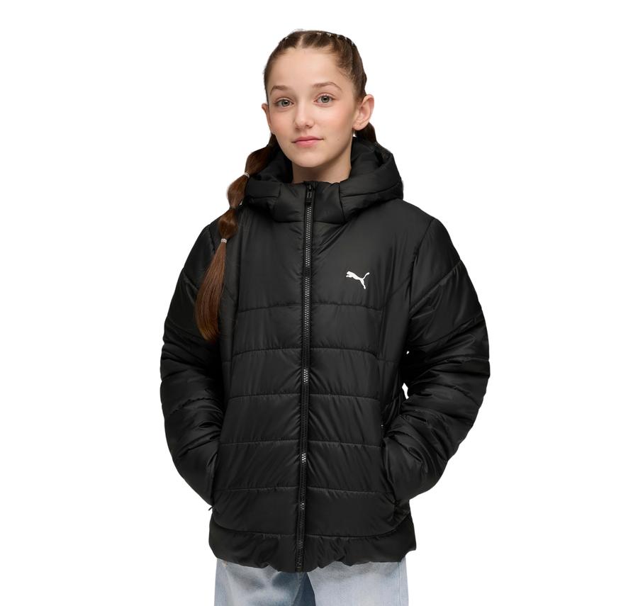 Puma Ess Hooded Padded Jacket Çocuk Mont Siyah Puma Ess Hooded Padded Jacket Çocuk Mont Siyah