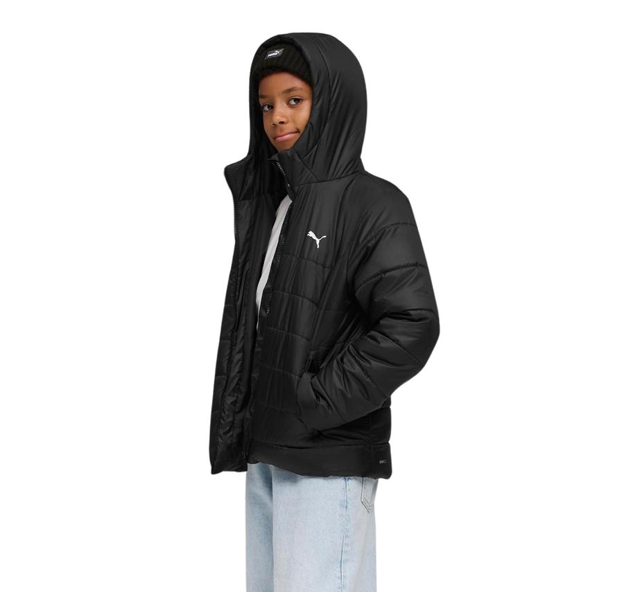 Puma Ess Hooded Padded Jacket Çocuk Mont Siyah Puma Ess Hooded Padded Jacket Çocuk Mont Siyah