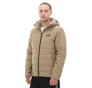 Puma Ess Hooded Padded Jacket Erkek Mont Kahve
