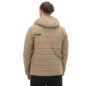 Puma Ess Hooded Padded Jacket Erkek Mont Kahve