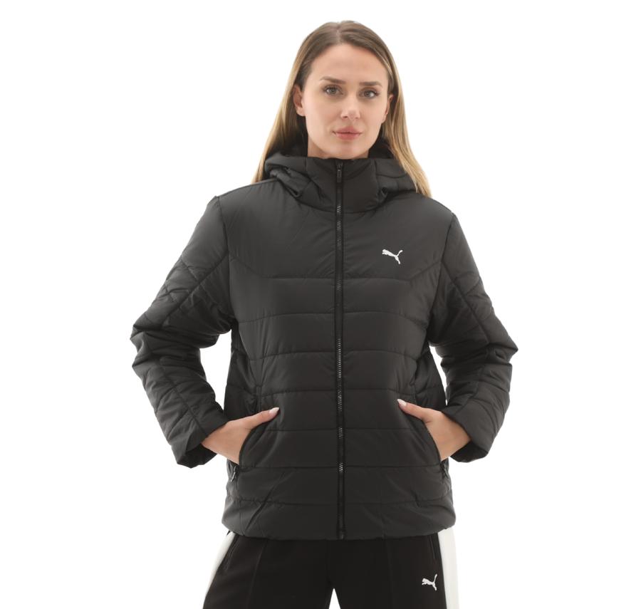 Puma Ess Hooded Padded Jacket Kadın Mont Siyah Puma Ess Hooded Padded Jacket Kadın Mont Siyah