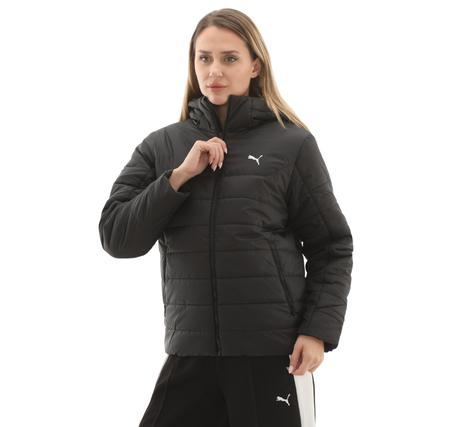 Puma Ess Hooded Padded Jacket Kadın Mont Siyah Puma Ess Hooded Padded Jacket Kadın Mont Siyah