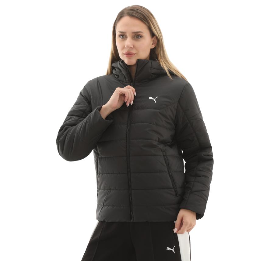 Puma Ess Hooded Padded Jacket Kadın Mont Siyah Puma Ess Hooded Padded Jacket Kadın Mont Siyah