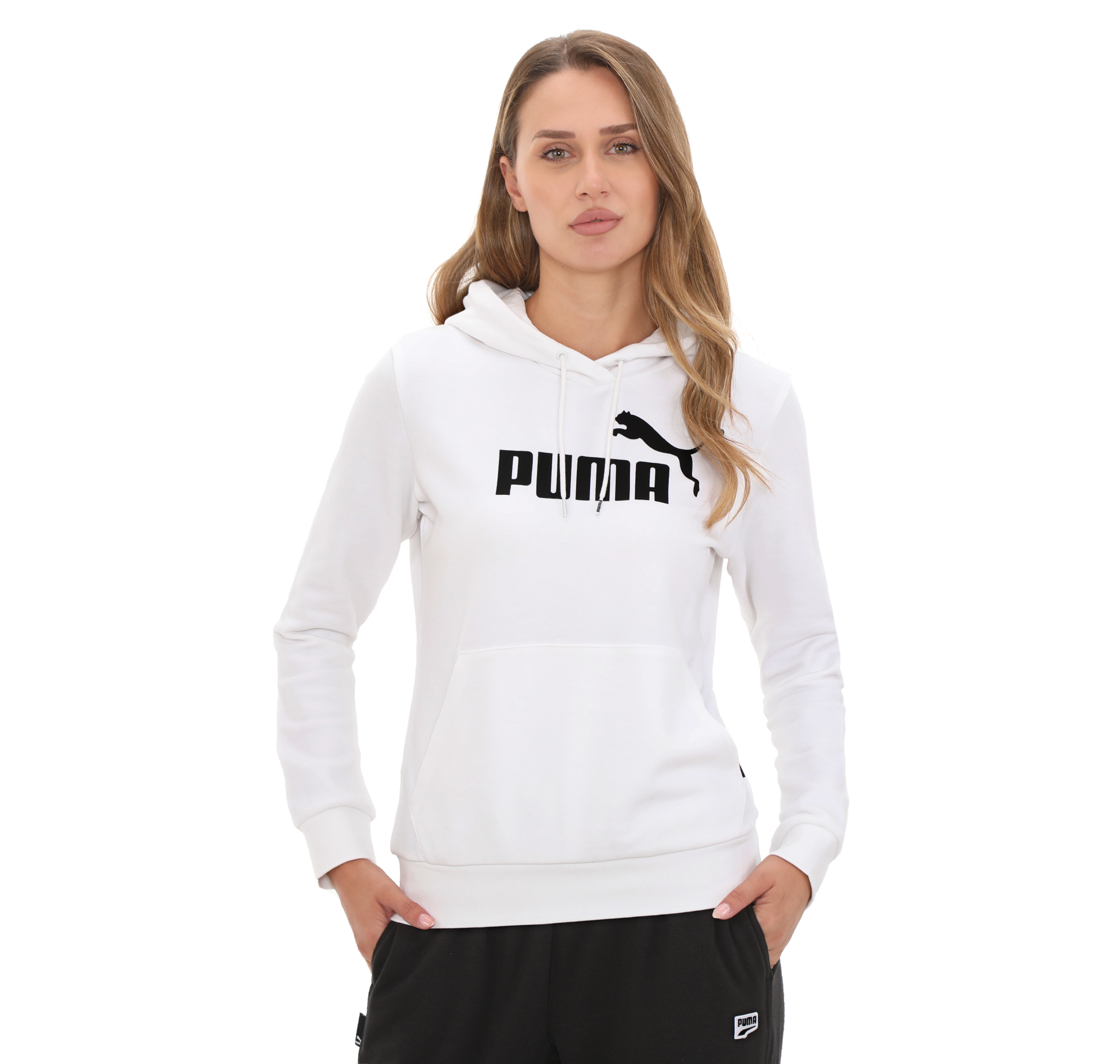 Женское худи Puma Ess Logo Hoodie Tr