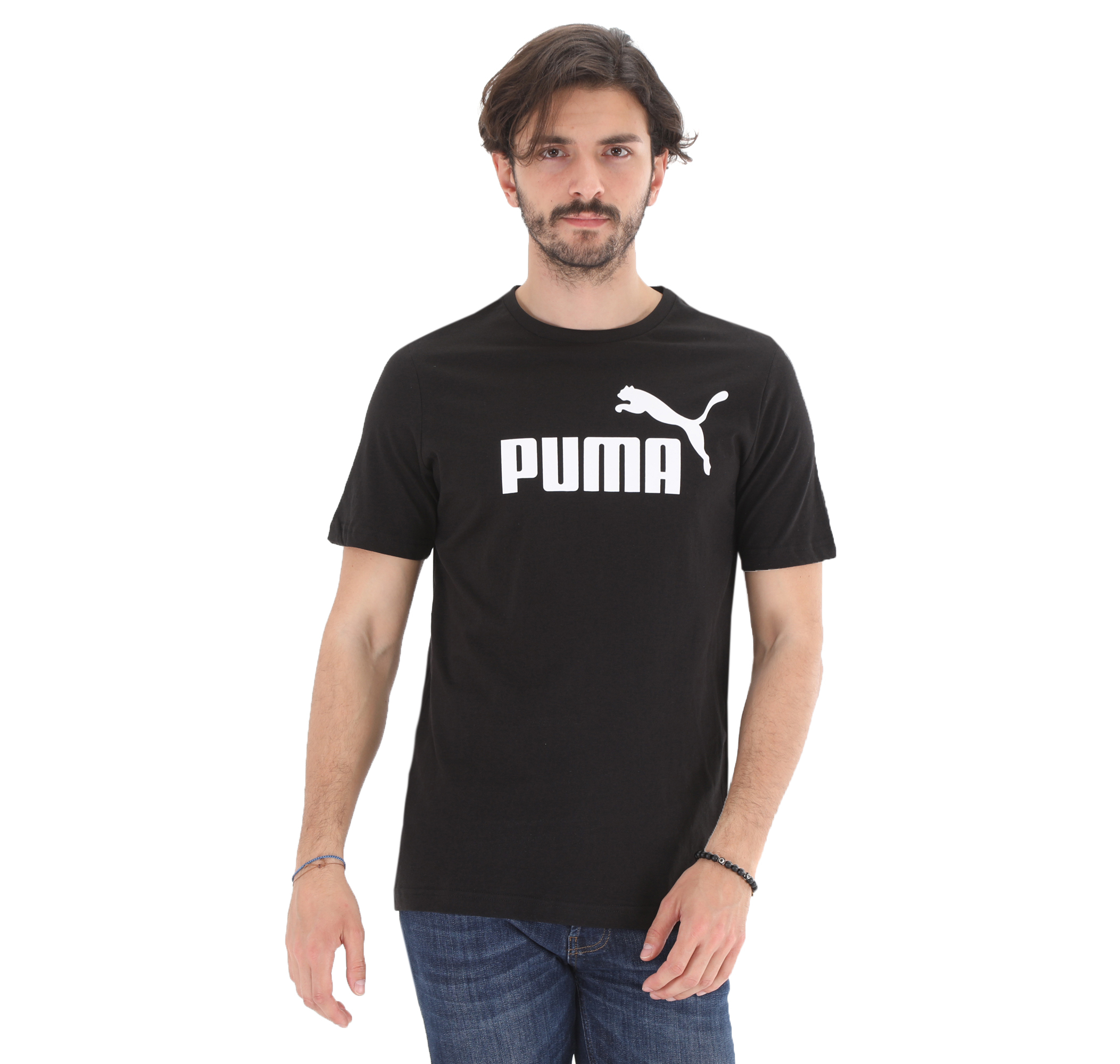 Мужская футболка Puma Ess Logo Tee High Risk