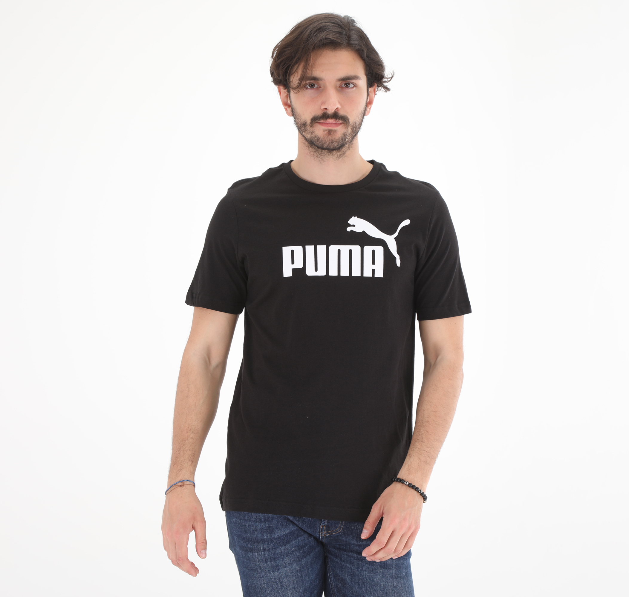 Мужская футболка Puma Ess Logo Tee High Risk