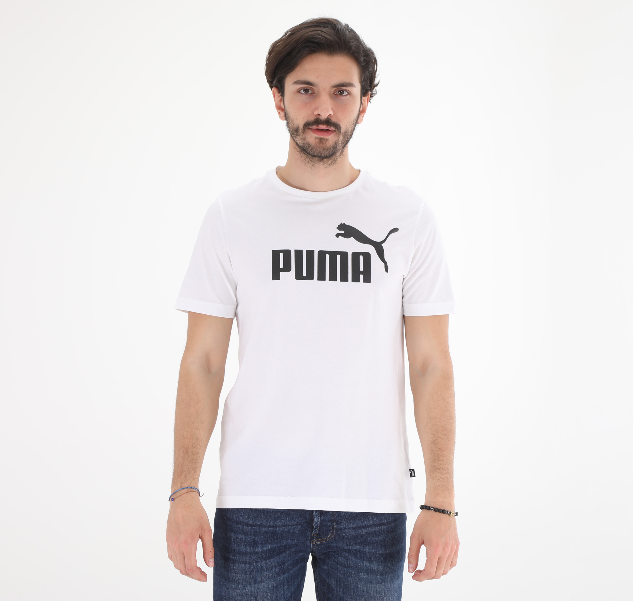 Мужская футболка Puma Ess Logo Tee High Risk