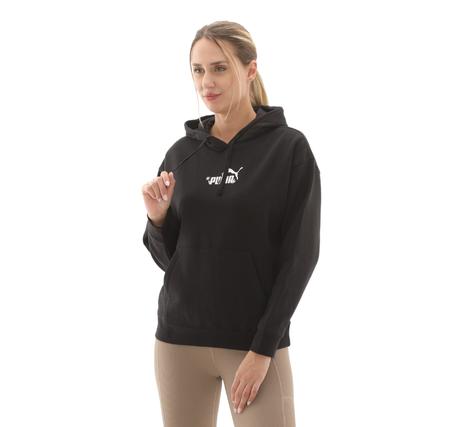 Puma Ess Nature 2.0 Hoodie Kadın Sweatshirt Siyah