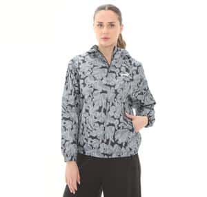Puma Ess Nature 2.0 Relaxed Kadın Yağmurluk-Rüzgarlık Gri