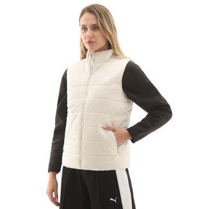 Puma Ess Padded Vest Kadın Yelek Beyaz Puma Ess Padded Vest Kadın Yelek Beyaz
