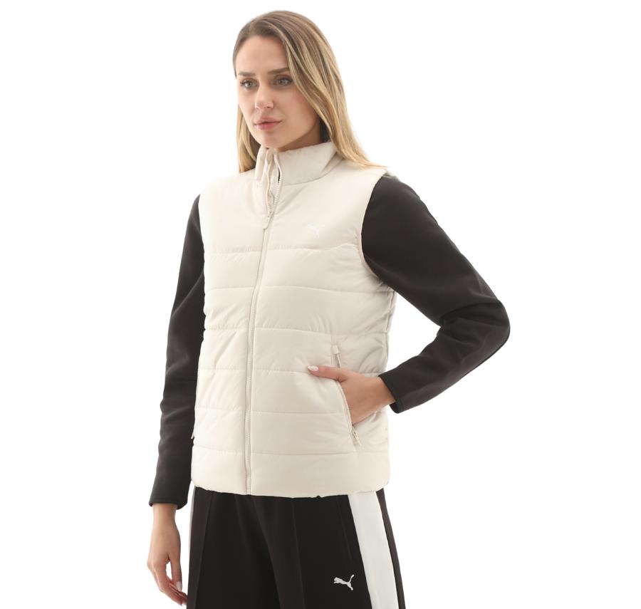 Puma Ess Padded Vest Kadın Yelek Beyaz Puma Ess Padded Vest Kadın Yelek Beyaz