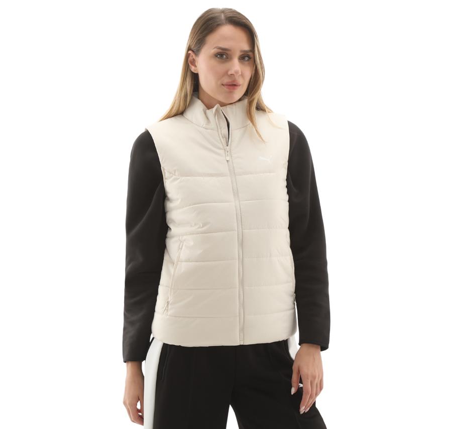 Puma Ess Padded Vest Kadın Yelek Beyaz Puma Ess Padded Vest Kadın Yelek Beyaz