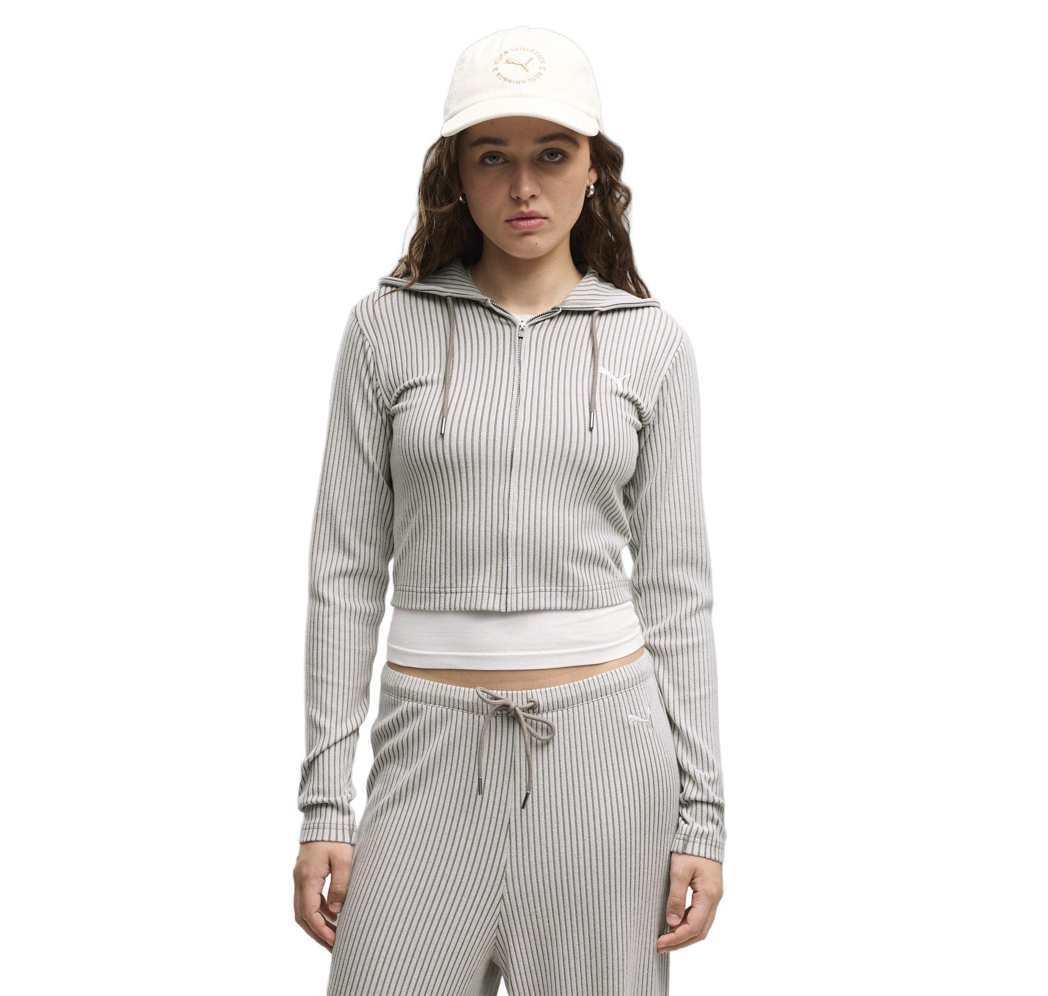 Женская куртка Puma Ess Ribbed Hoodie