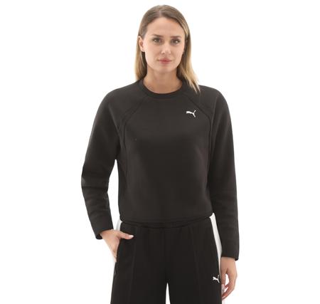 Puma Evostrıpe Comfort Short Crew Kadın Ceket Siyah Puma Evostrıpe Comfort Short Crew Kadın Ceket Siyah