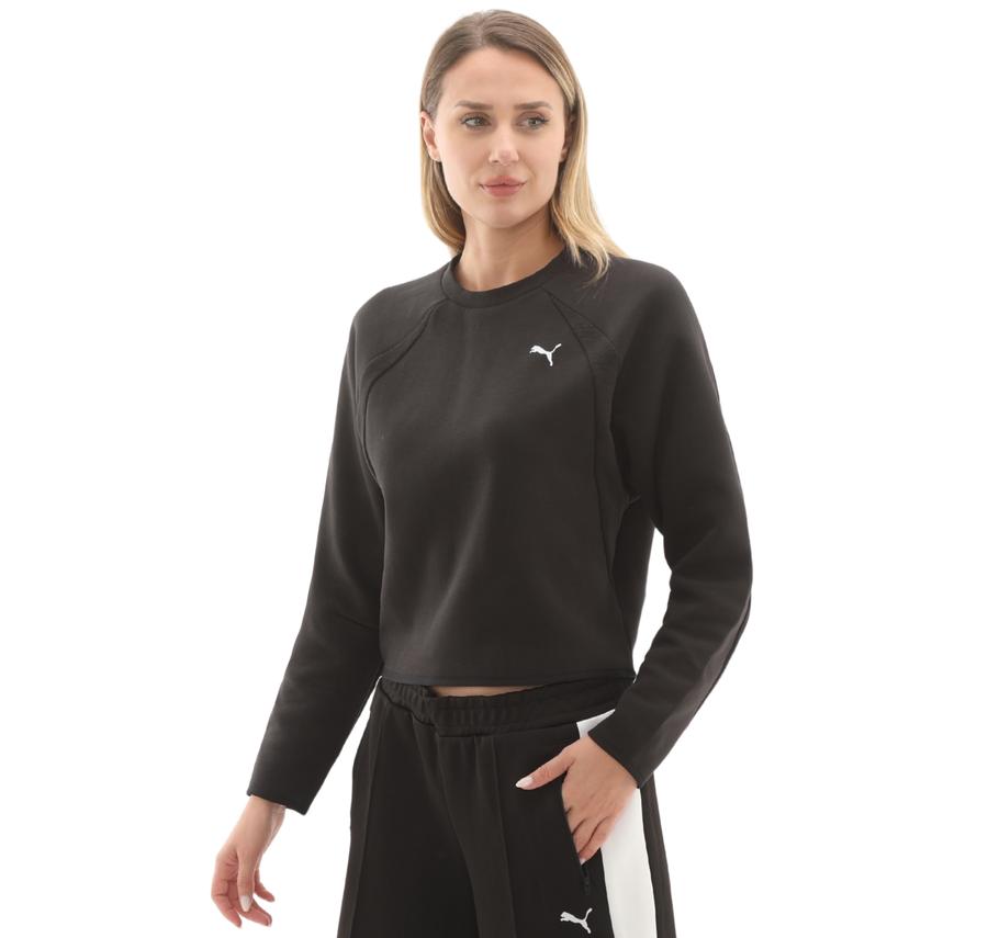 Puma Evostrıpe Comfort Short Crew Kadın Ceket Siyah Puma Evostrıpe Comfort Short Crew Kadın Ceket Siyah