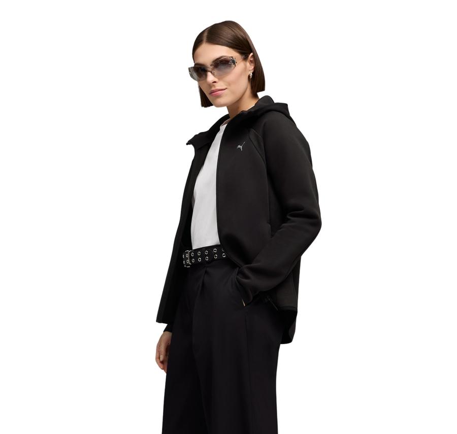 Puma Evostrıpe Full-Zip Hoodie Dk Kadın Ceket Siyah Puma Evostrıpe Full-Zip Hoodie Dk Kadın Ceket Siyah