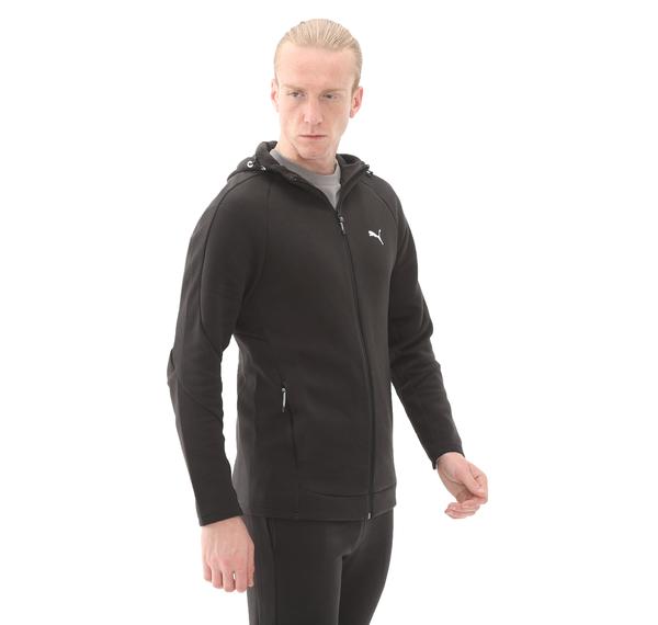Puma Evostrıpe Full-Zip Hoodie Erkek Ceket Siyah Puma Evostrıpe Full-Zip Hoodie Erkek Ceket Siyah