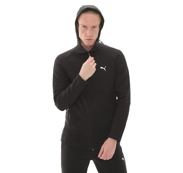 Puma Evostrıpe Full-Zip Hoodie Erkek Ceket Siyah Puma Evostrıpe Full-Zip Hoodie Erkek Ceket Siyah