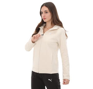 Puma Evostrıpe Full-Zip Hoodie Kadın Ceket Krem