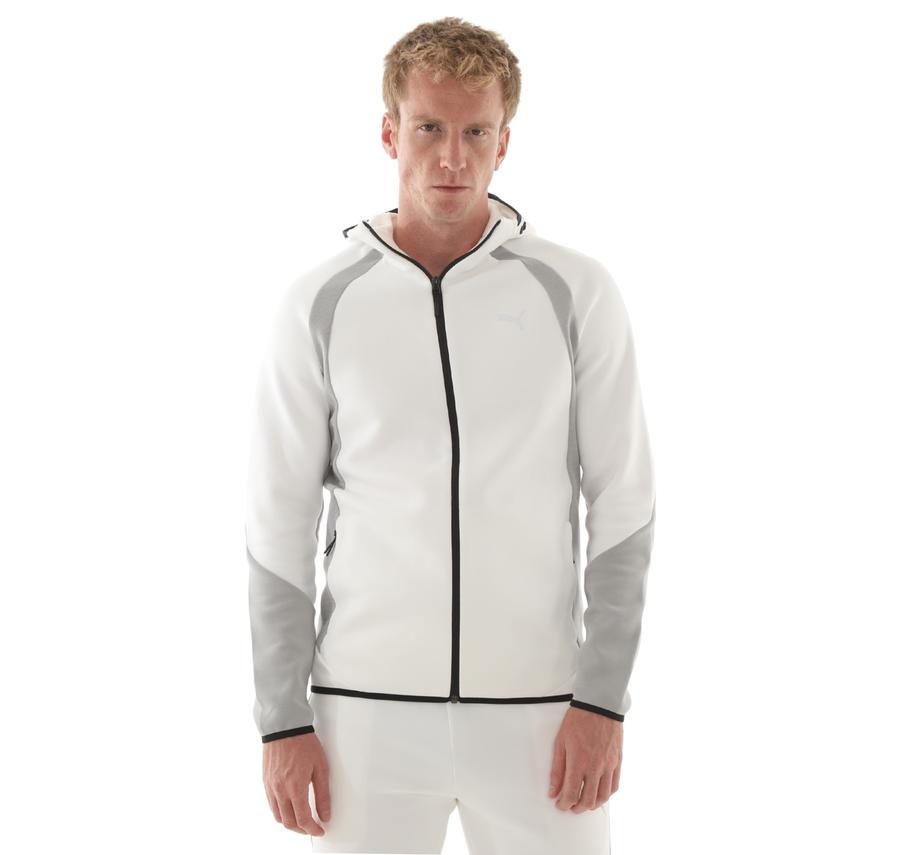 Puma Evostrıpe Fz Hoodie Dk Erkek Ceket Beyaz Puma Evostrıpe Fz Hoodie Dk Erkek Ceket Beyaz