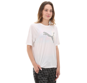 Puma Evostrıpe Graphic Tee Kadın T-Shirt Beyaz