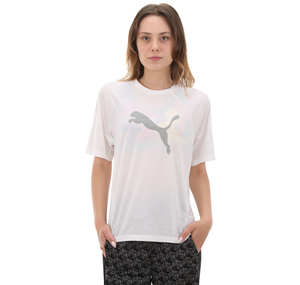 Puma Evostrıpe Graphic Tee Kadın T-Shirt Beyaz