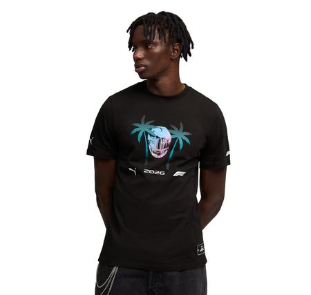 Puma F1 Miami Tee Erkek T-Shirt Siyah