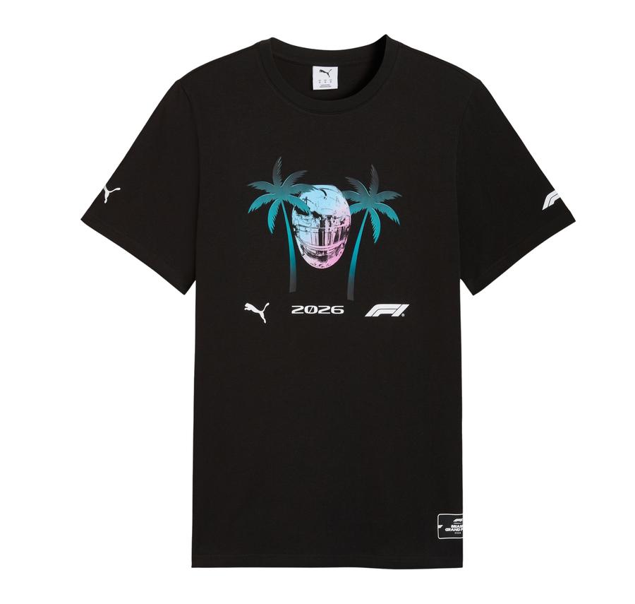 Puma F1 Miami Tee Erkek T-Shirt Siyah Puma F1 Miami Tee Erkek T-Shirt Siyah