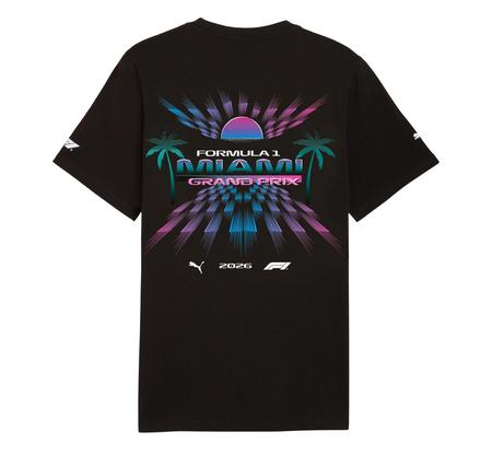 Puma F1 Miami Tee Erkek T-Shirt Siyah