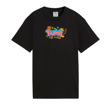 Puma Graphıc Tee Çocuk T-Shirt Siyah
