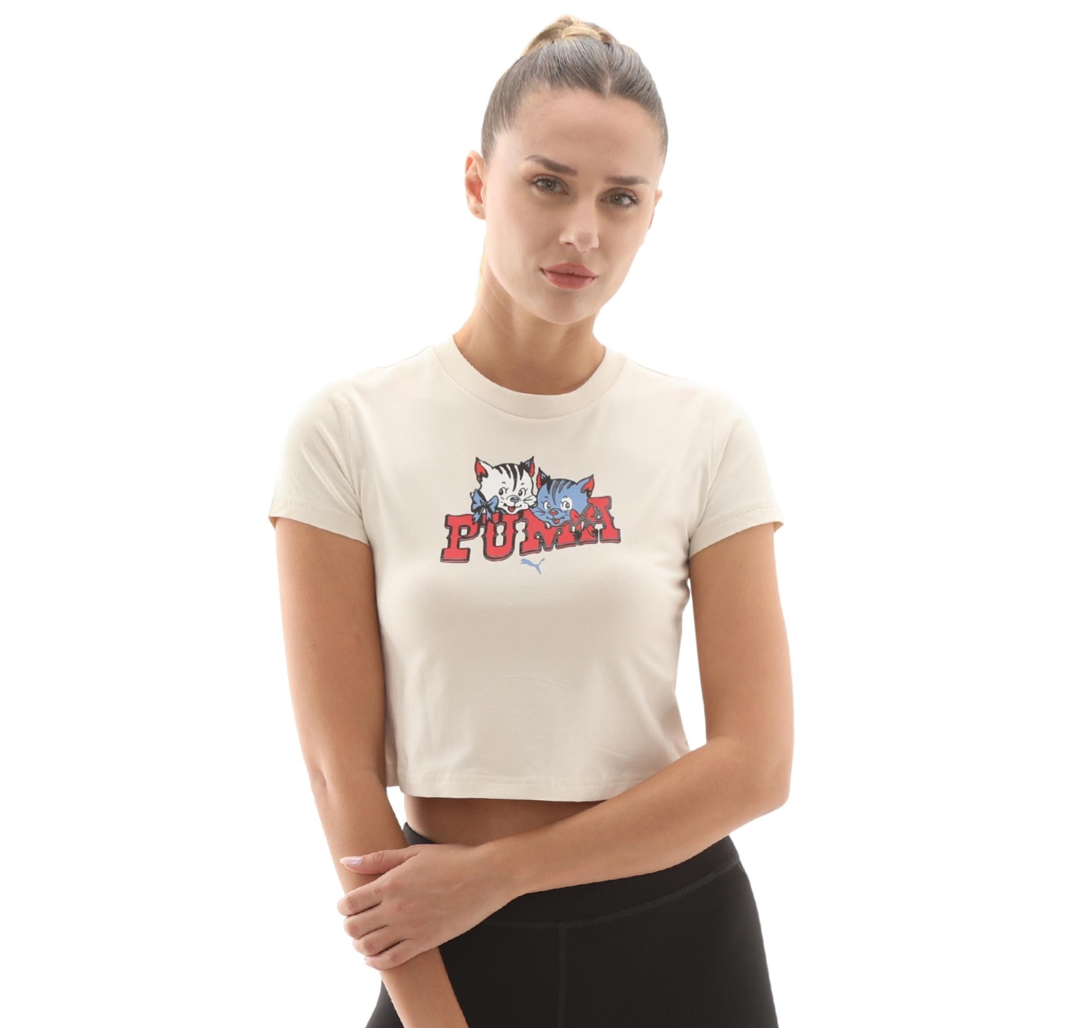 Женская футболка Puma Graphic Tee Krem