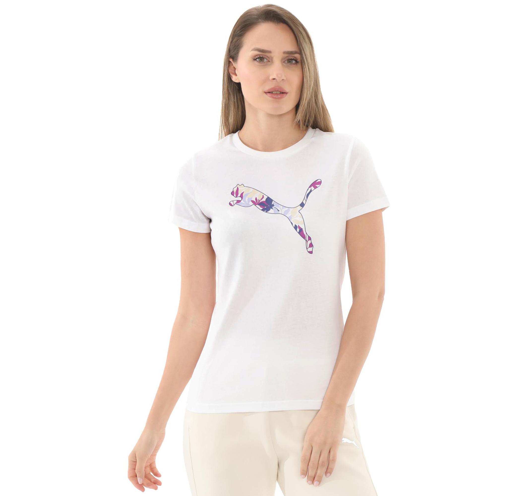 Женская футболка Puma Graphics Floral Cat Logo Tee