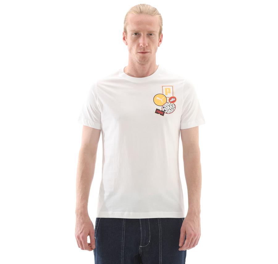 Puma Graphıcs Icon Tee Erkek T-Shirt Beyaz Puma Graphıcs Icon Tee Erkek T-Shirt Beyaz
