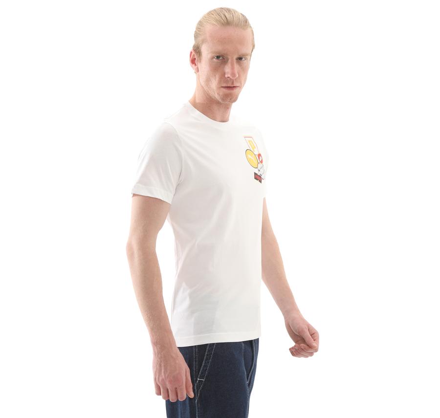 Puma Graphıcs Icon Tee Erkek T-Shirt Beyaz Puma Graphıcs Icon Tee Erkek T-Shirt Beyaz