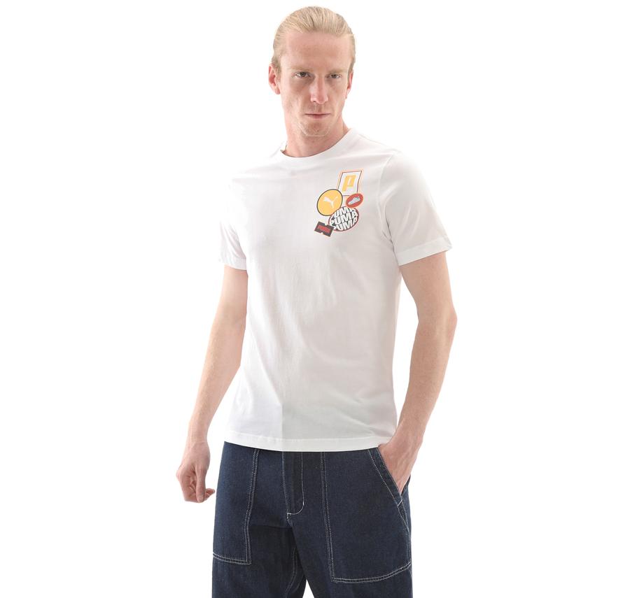 Puma Graphıcs Icon Tee Erkek T-Shirt Beyaz Puma Graphıcs Icon Tee Erkek T-Shirt Beyaz