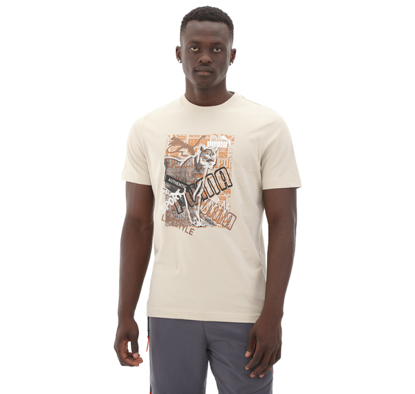Puma Graphıcs Photoprint Tee Erkek T-Shirt Krem Puma Graphıcs Photoprint Tee Erkek T-Shirt Krem