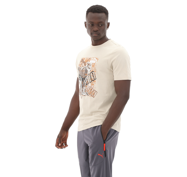 Puma Graphıcs Photoprint Tee Erkek T-Shirt Krem Puma Graphıcs Photoprint Tee Erkek T-Shirt Krem