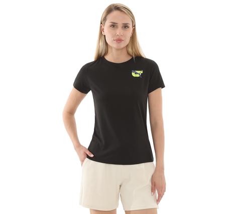 Puma Graphıcs Runnıng Illustratıo Kadın T-Shirt Siyah