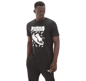 Puma Graphıcs Sneaker Tee Erkek T-Shirt Siyah