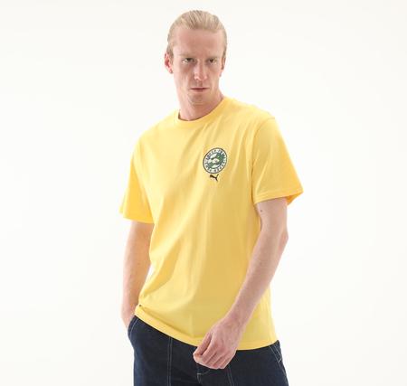 Puma Graphıcs Super Puma Tee Erkek T-Shirt Sarı
