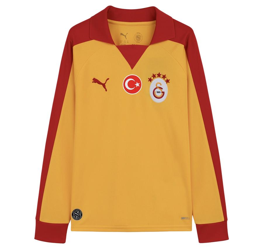 Puma Gs Galatasaray Retro Uzun Kollu Çocuk Forma Sarı Puma Gs Galatasaray Retro Uzun Kollu Çocuk Forma Sarı