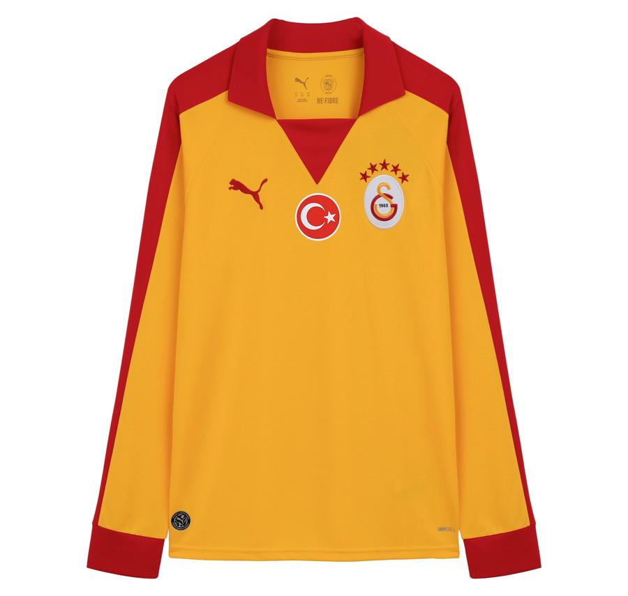 Puma Gs Galatasaray Retro Uzun Kollu Erkek Forma Sarı Puma Gs Galatasaray Retro Uzun Kollu Erkek Forma Sarı