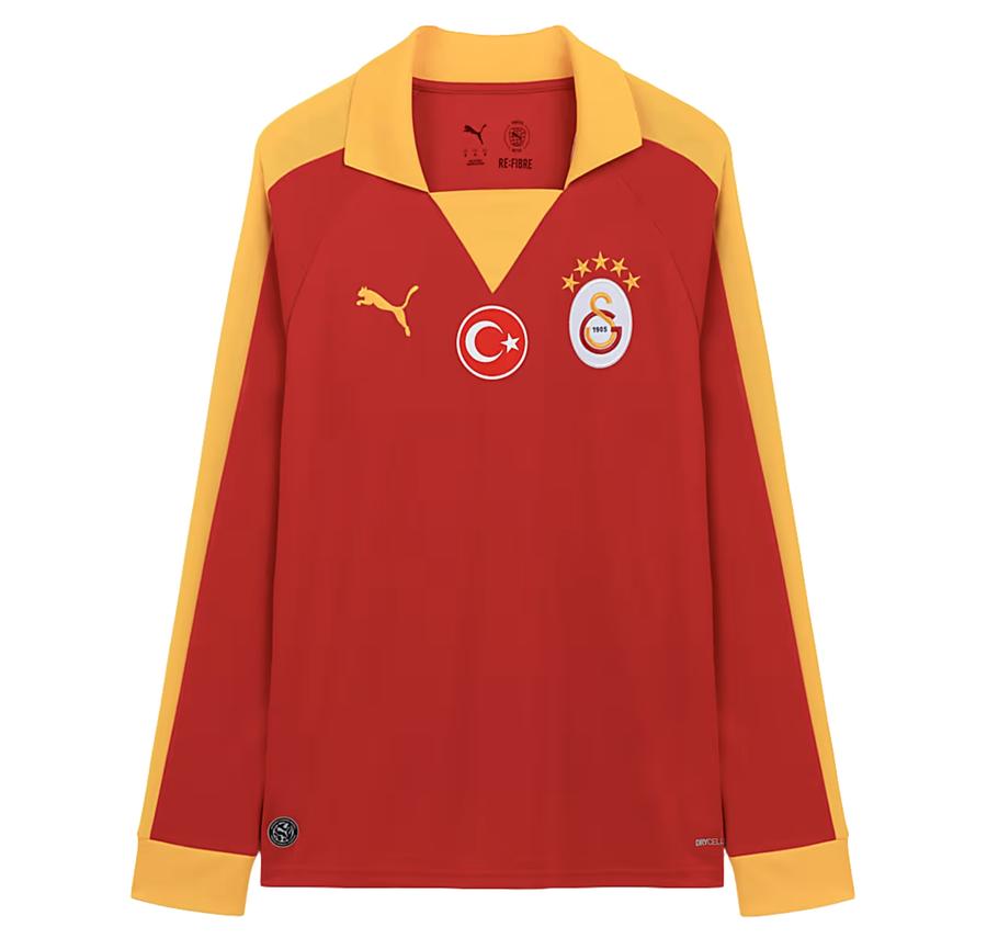 Puma Gs Galatasaray Retro Uzun Kollu Erkek Forma Puma Gs Galatasaray Retro Uzun Kollu Erkek Forma