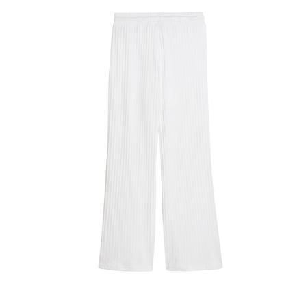 Puma Her Comfort High-Waist Wide Kadın Eşofman Altı Beyaz