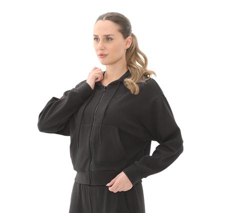 Puma Her Crop Full-Zip Hoodie Kadın Ceket Siyah