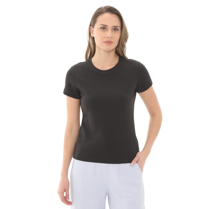 Puma Her Tee Kadın T-Shirt Siyah Puma Her Tee Kadın T-Shirt Siyah
