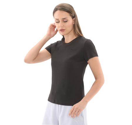 Puma Her Tee Kadın T-Shirt Siyah