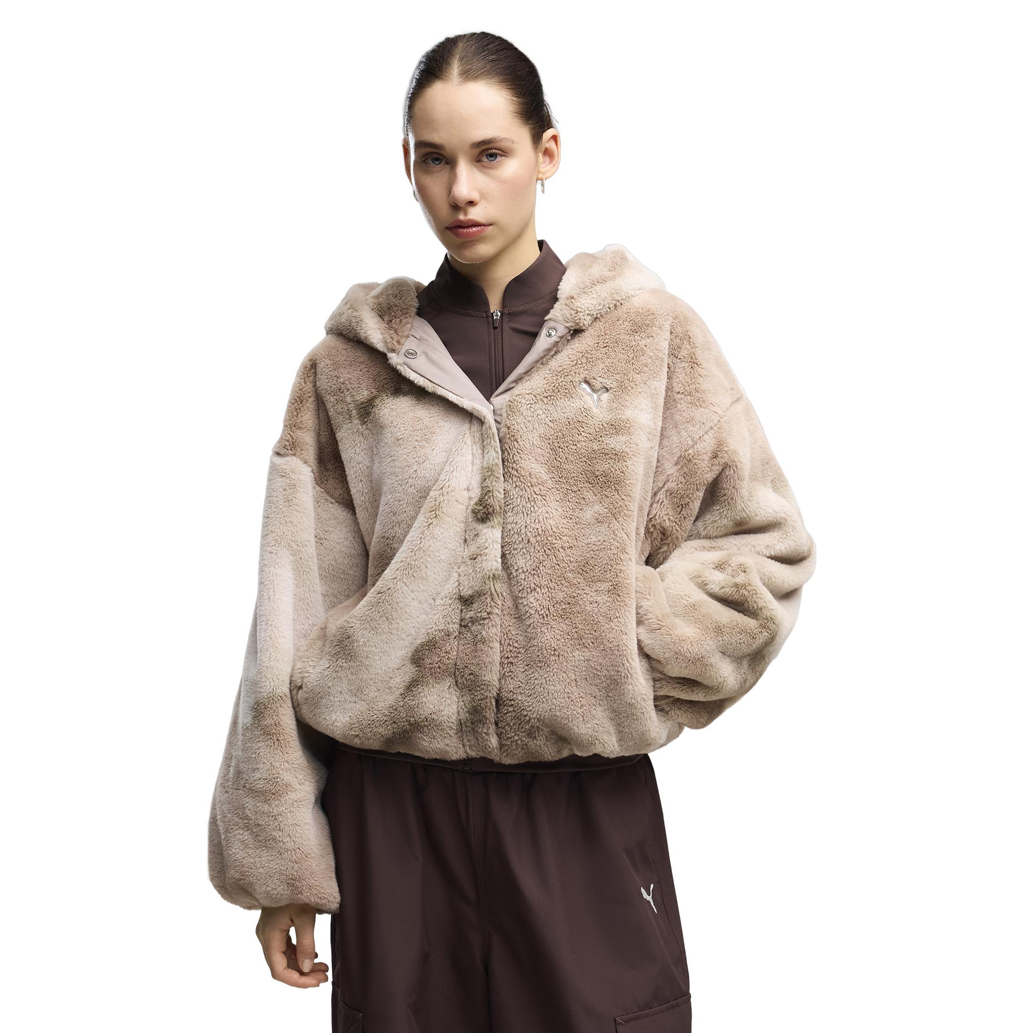 Женская куртка Puma Highloft Fleece W Krem