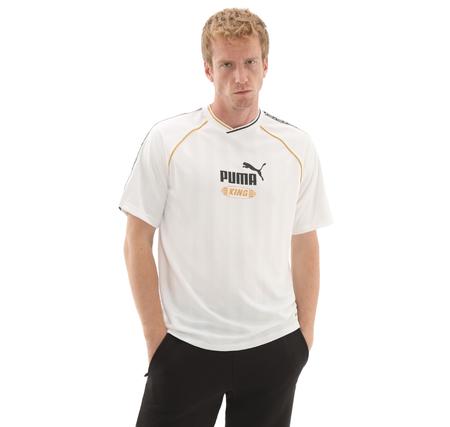 Puma Kıng Relaxed Football Jersey T-Shirt Beyaz Puma Kıng Relaxed Football Jersey T-Shirt Beyaz