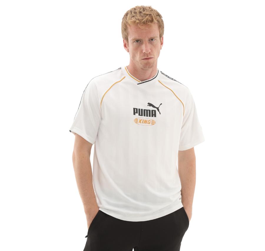 Puma Kıng Relaxed Football Jersey T-Shirt Beyaz Puma Kıng Relaxed Football Jersey T-Shirt Beyaz